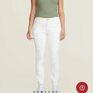 NWT Warp & Weft CDG sustainable straight white denim jeans size 20